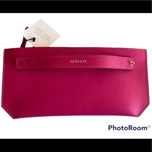 SENREVE Leather Bracelet Pouch Fuchsia NWT